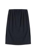 Kenzo Kenzo Satin Elastic Waist Skirt - Blue