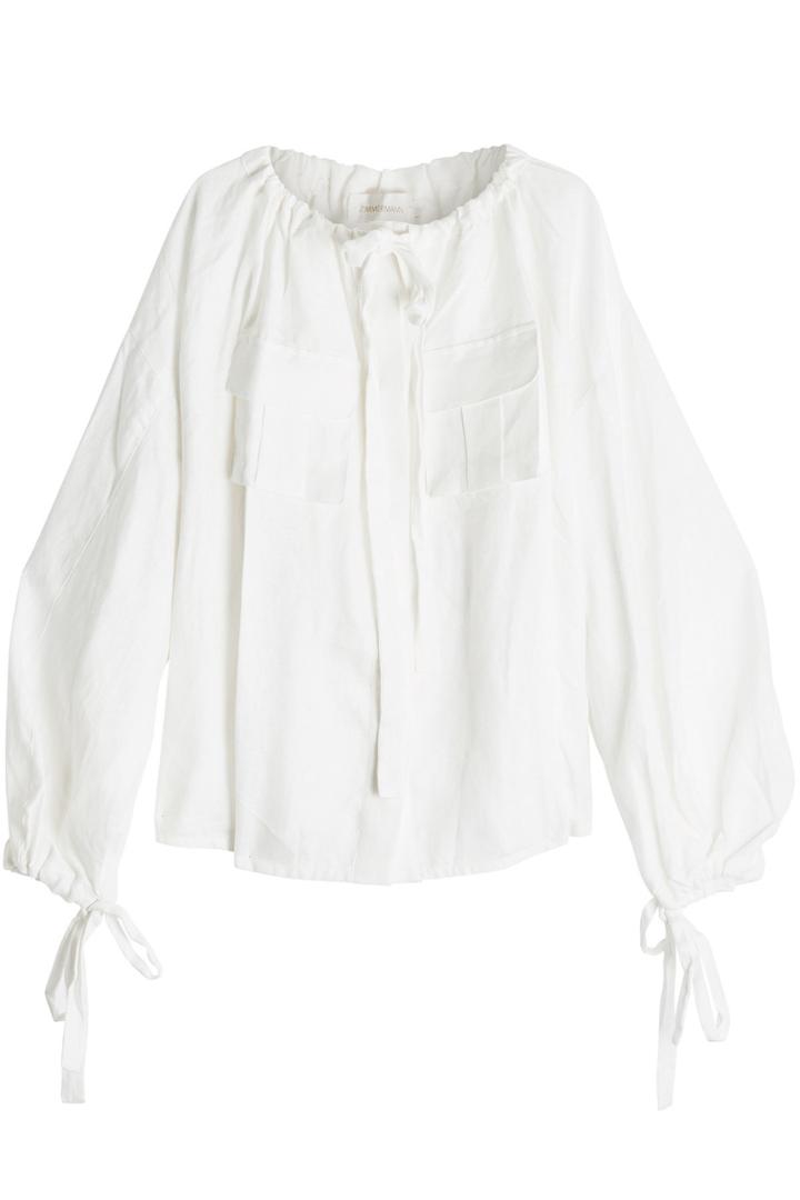 Zimmermann Zimmermann Golden Skater Linen Blouse