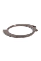 Lynn Ban Lynn Ban Black Rhodium And Silver Bracelet With Black Diamonds