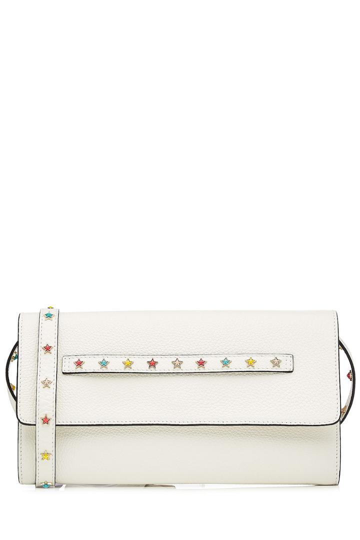 R.e.d. Valentino R.e.d. Valentino Embellished Leather Shoulder Bag