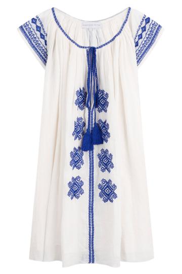 Christophe Sauvat Christophe Sauvat Bolshoi Embroidered Cotton Tunic Dress