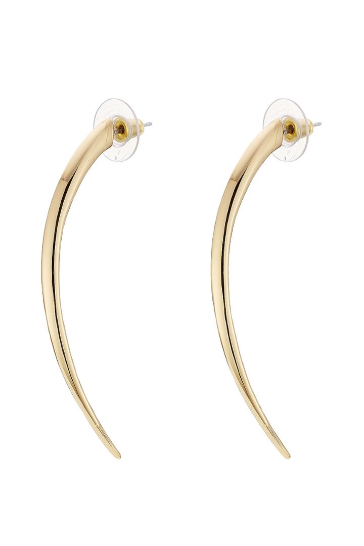 Alexis Bittar Alexis Bittar Elongated Arc Spike Post Earrings - Gold