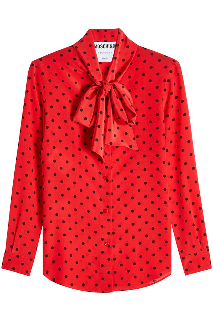 Moschino Moschino Printed Silk Blouse