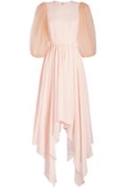 Delpozo Delpozo Stylebop.com Exclusive Silk Dress With Chiffon Sleeves