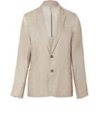 Michael Kors Khaki Two Button Linen Blazer