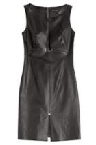 Jitrois Jitrois Leather Dress With Keyhole Front - Black