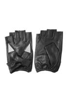 Karl Lagerfeld Karl Lagerfeld Fingerless Leather Gloves With Embellishment