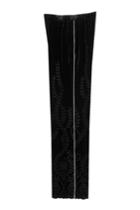 Alberta Ferretti Alberta Ferretti Wide Leg Velvet Pants - Black