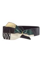 Marni Marni Leather Belt With Calf Hair