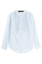 Steffen Schraut Steffen Schraut Silk Blouse With Pleats - Blue