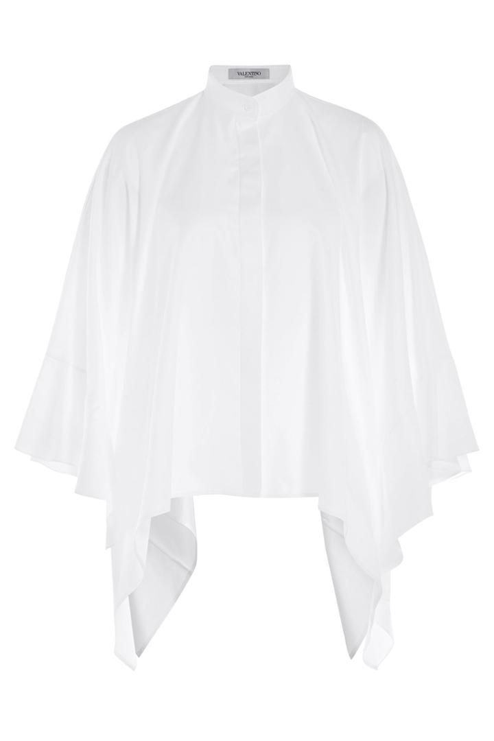 Valentino Valentino Cotton Cape Blouse