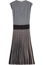 Agnona Agnona Wool Dress With Pleated Skirt