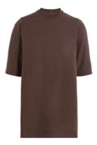 Rick Owens Rick Owens Long Cotton T-shirt With Silk
