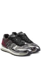 Hogan Rebel Hogan Rebel Platform Sneakers With Metallic Leather - Multicolor
