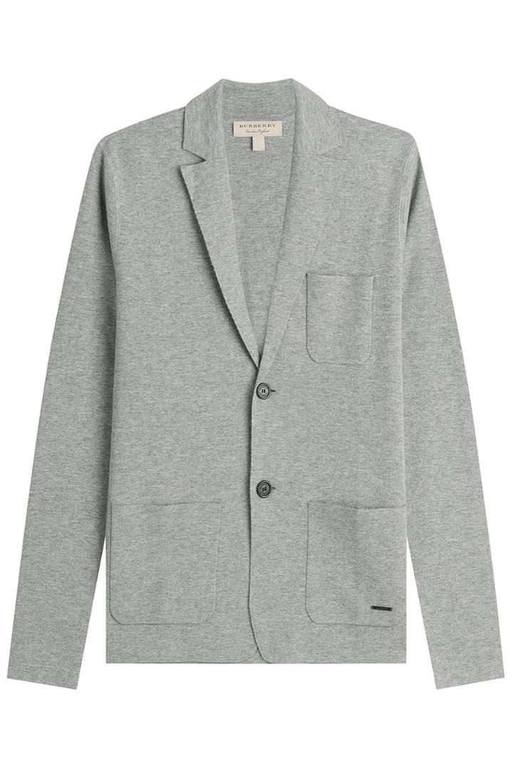 Burberry London Burberry London Wool Cardigan With Cashmere - Grey