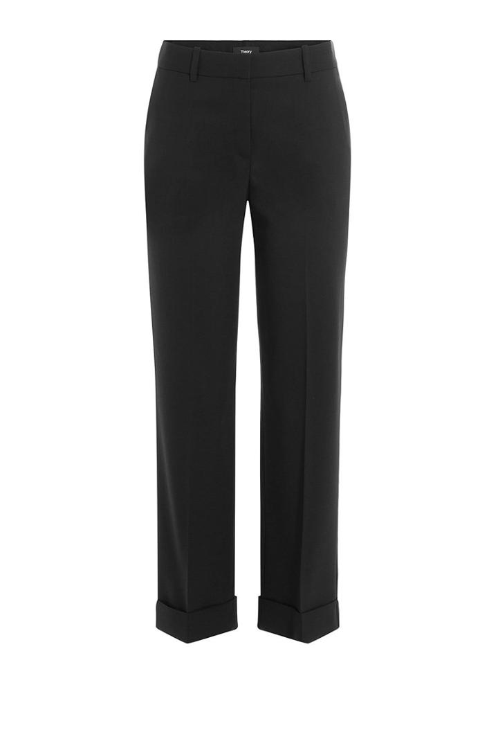 Theory Theory Cropped Virgin Wool Pants