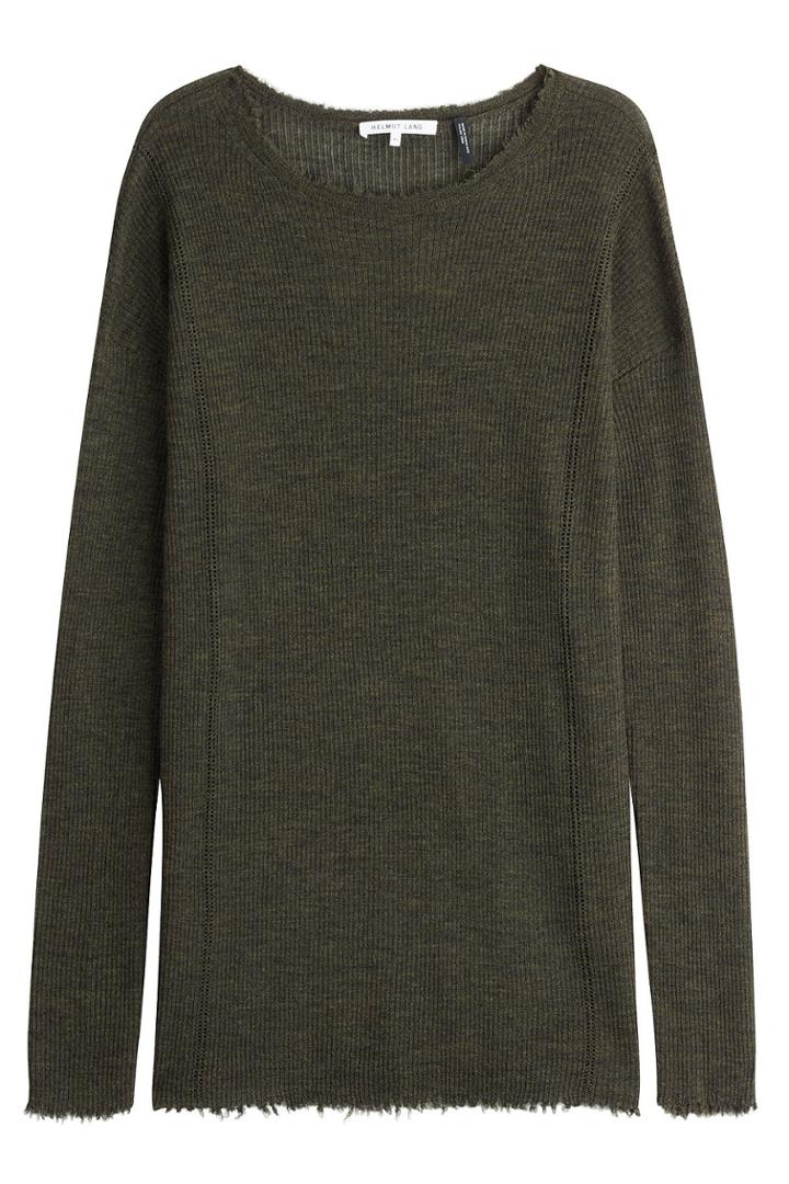 Helmut Lang Helmut Lang Merino Wool Pullover - Green