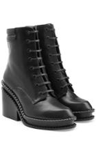 Robert Clergerie Robert Clergerie Leather Platform Ankle Boots