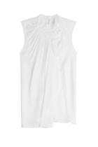 3.1 Phillip Lim 3.1 Phillip Lim Silk Shell With Gathered Ruffle - White