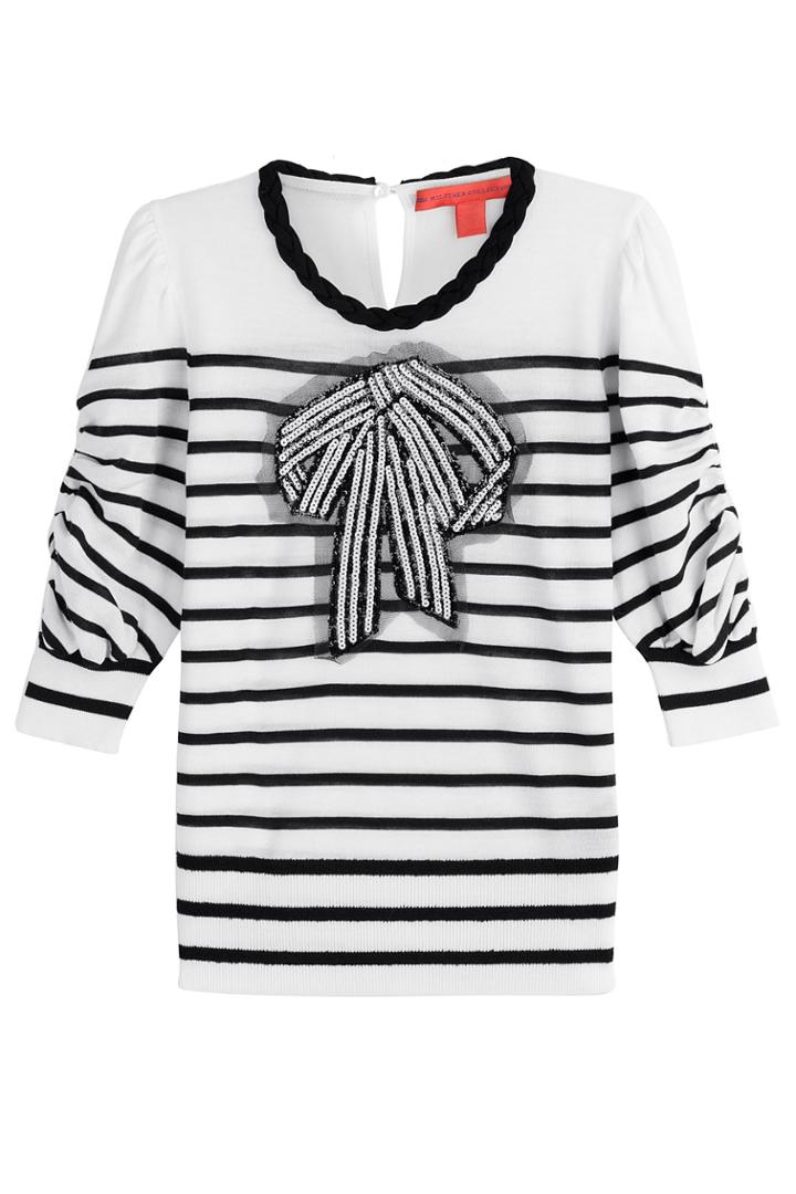 Hilfiger Collection Hilfiger Collection Embellished Wool Pullover - Stripes