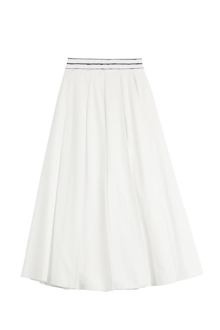 Vionnet Vionnet Cotton Midi Skirt - White