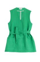Isa Arfen Linen Top With Belted Waist