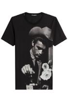Dolce & Gabbana Dolce & Gabbana Printed Cotton T-shirt - Black