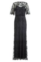 Catherine Deane Catherine Deane Floor Length Dress With Embellished Lace Overlay Top