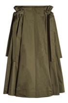 Rosetta Getty Rosetta Getty Cotton Midi Skirt With Knotted Sides