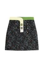 Peter Pilotto Peter Pilotto Skirt With Mohair, Silk And Wool - Black