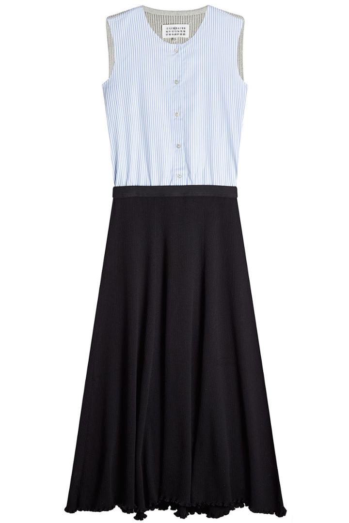 Maison Margiela Maison Margiela Dress With Striped Sleeveless Shirt