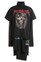 Vetements Vetements Printed Cotton Sweater Dress