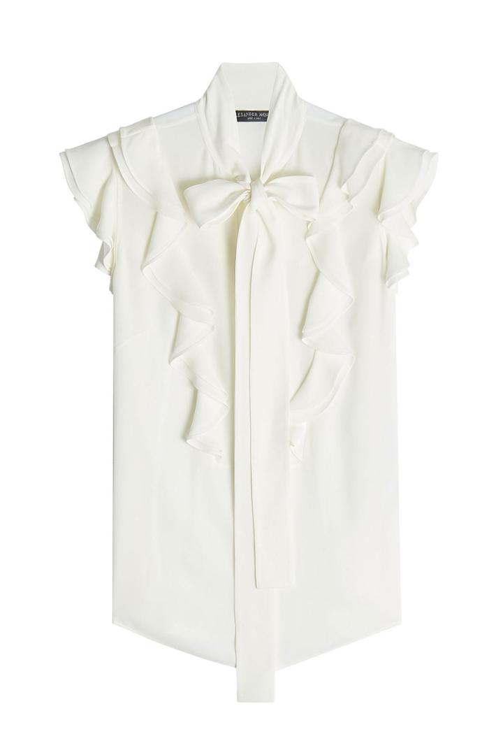 Alexander Mcqueen Alexander Mcqueen Sleeveless Silk Blouse