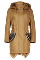 Fendi Fendi Cotton Trench With Leather Patches