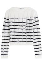 T By Alexander Wang T By Alexander Wang Striped Wool Pullover - Black