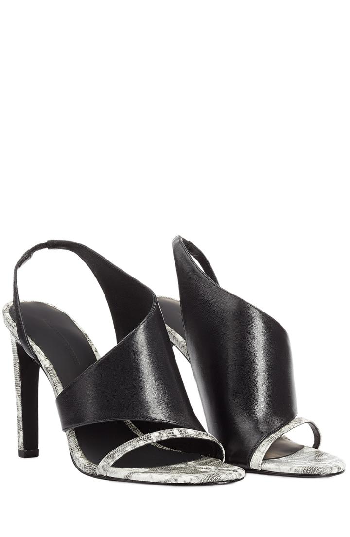 Alexander Wang Lizard Embossed Leather Sandals
