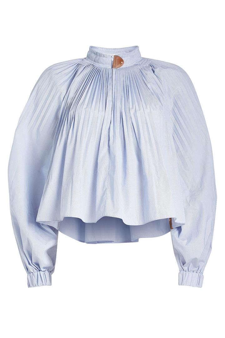Tibi Tibi Isabelle Cropped Blouse