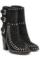 Laurence Dacade Laurence Dacade Suede Gehry Biker Boots With Rivets - Black