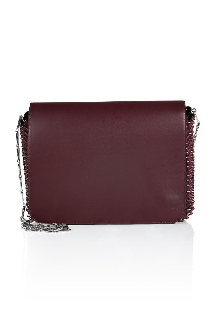 Paco Rabanne Paco Rabanne Leather #14 Large Shoulder Bag - Mauve