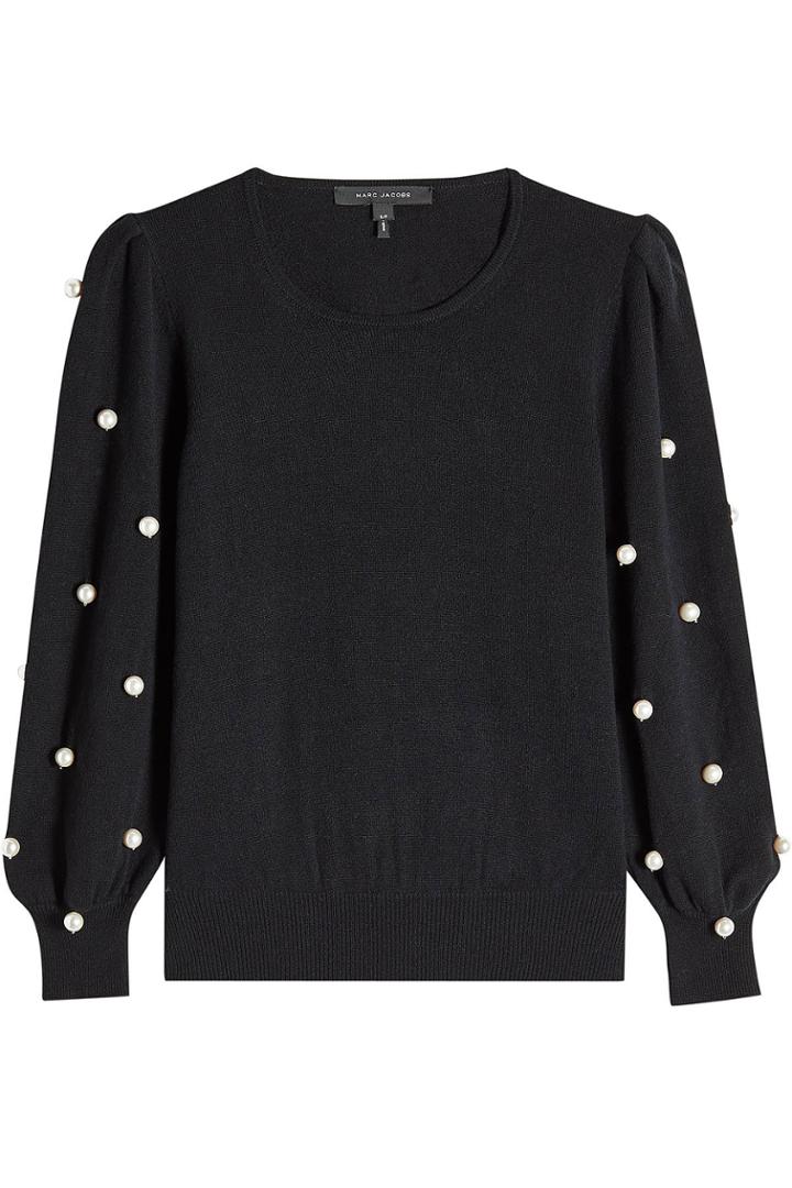 Marc Jacobs Marc Jacobs Wool Pullover With Faux Pearls