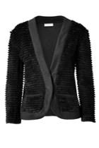 Veronique Leroy Veronique Leroy Black Fringe Cardigan - Black