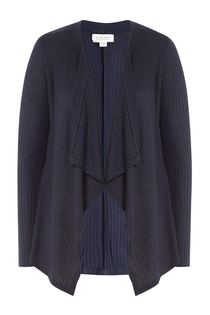 Velvet Velvet Knit Cardigan - Blue