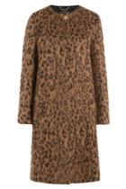 Salvatore Ferragamo Salvatore Ferragamo Wool-alpaca Leopard Print Coat