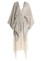 Hacienda Montaecristo Hacienda Montaecristo Rocio Fringed Kaftan With Leather Belt