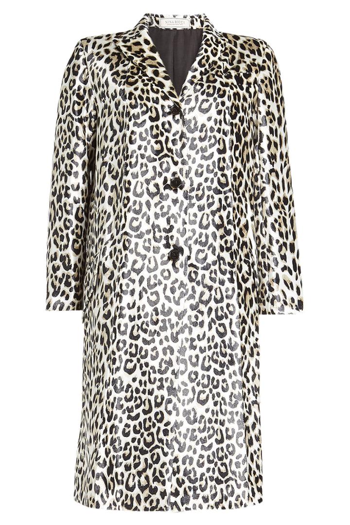 Nina Ricci Nina Ricci Printed Coat With Silk