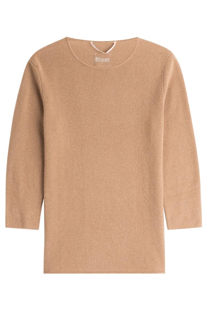 81 Hours 81 Hours Cashmere 3/4 Sleeve Pullover - Brown