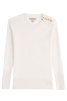 Burberry London Burberry London Cashmere Pullover With Gilded Buttons