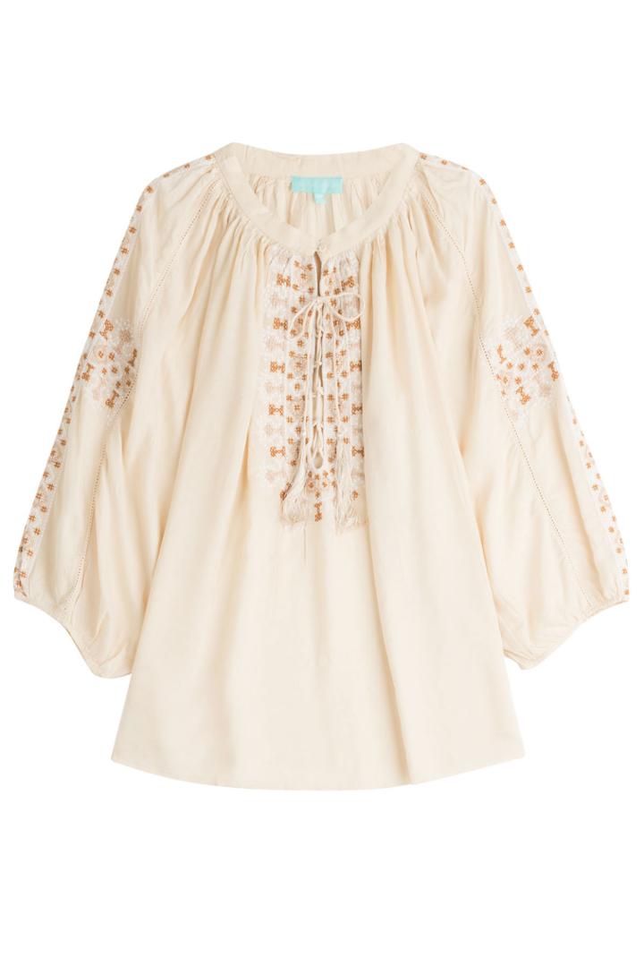 Melissa Odabash Melissa Odabash Avalon Blouse Embroidered Tunic