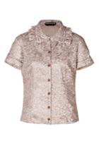 Rochas Rochas Metallic Jacquard Shirt - Rose