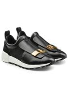 Sergio Rossi Sergio Rossi Leather Slip-on Sneakers